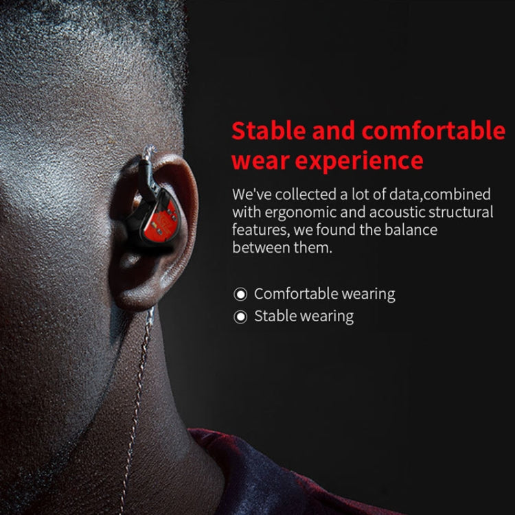 Écouteurs intra-auriculaires HiFi KZ AS10 à dix unités, sans microphone